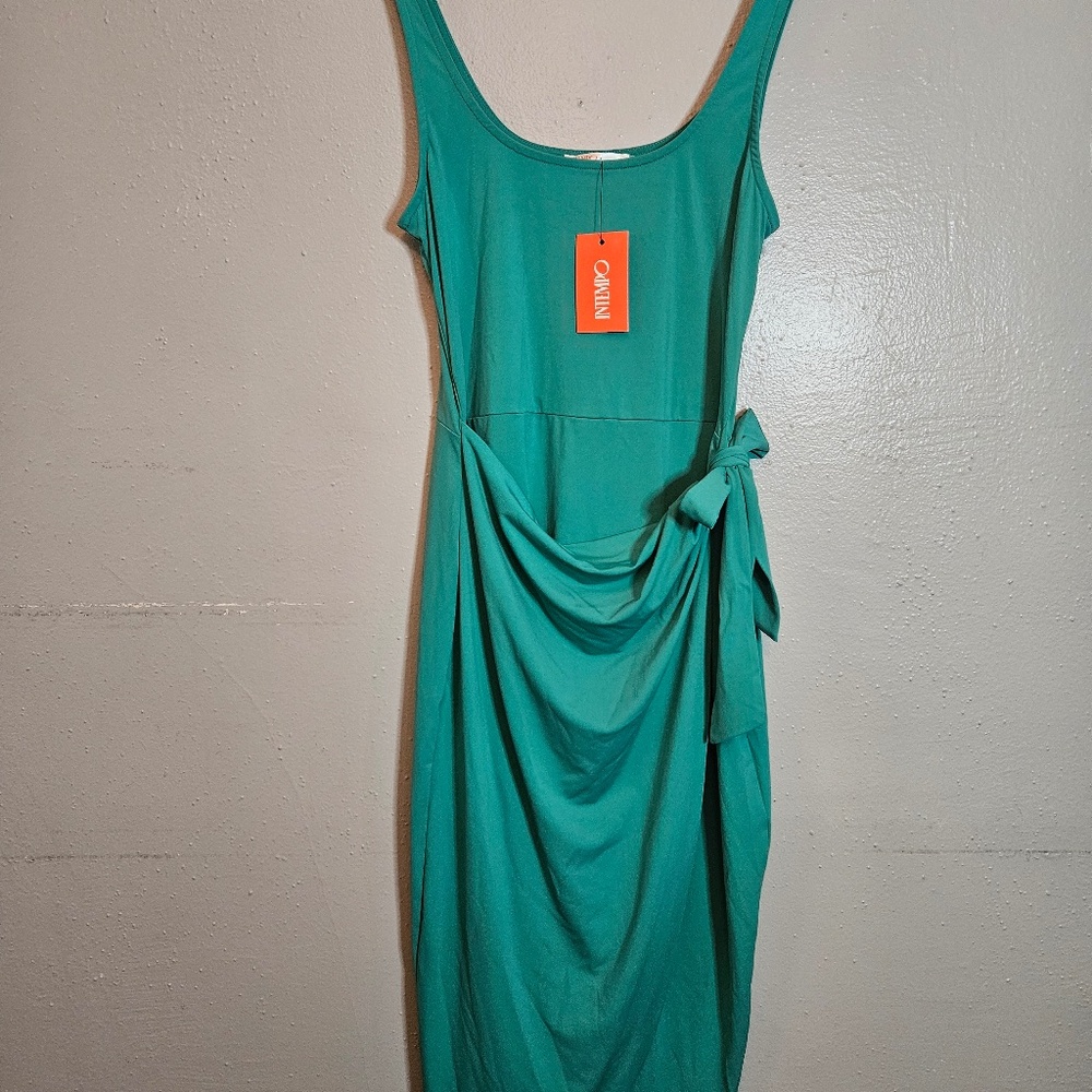 NBW Jersey Teal Wrap Dress